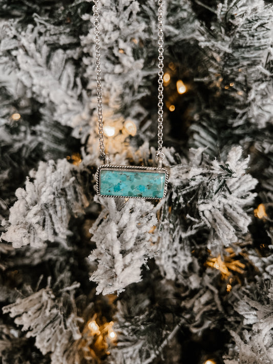 Authentic Turquoise Bar Necklace