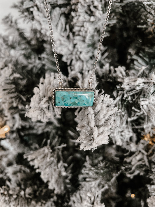 Authentic Turquoise Bar Necklace