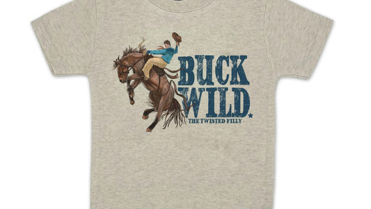 Buck Wild Tee- Youth (oatmeal)