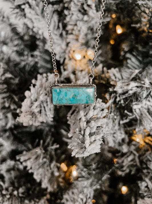 Authentic Turquoise Bar Necklace