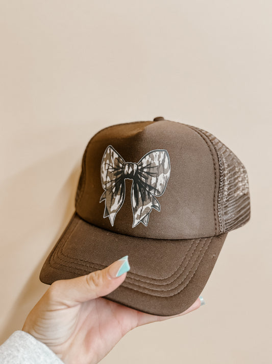 Camo Bow Trucker Hat